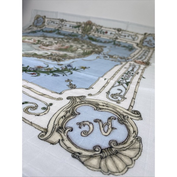 Atelier Choux Paris Organic 100% Cotton Baby Blanket Flamingos Blue Original - Picture 4 of 8